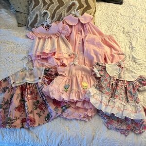 Girls Vintage 3-6 Mo Matching Sets Bundle - Bailey Babies, Allison Ann, ++